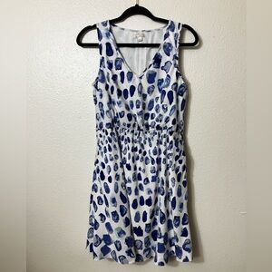Old Navy Blue and White Sleeveless Dress